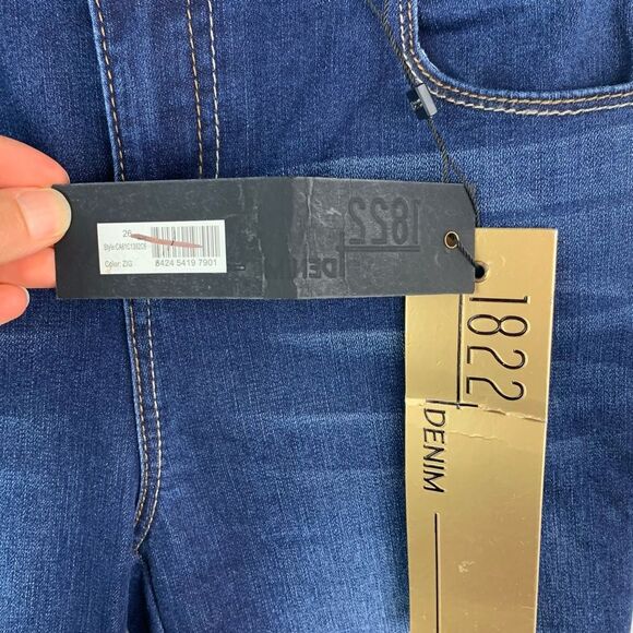 NWT 1822 Denim Women’s Blue high rise ankle skinny jeans pants size 26 New - Picture 7 of 9
